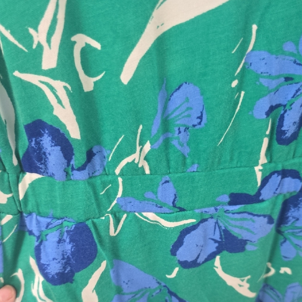 MOTTO Green and Blue Floral Maxi Dress - Picture 6 of 7